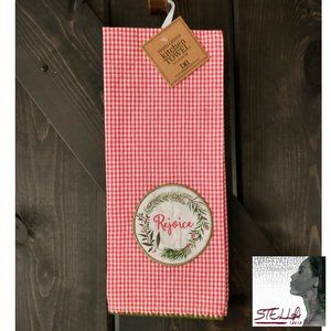 🎄 DII Rejoice Wreath Christmas Dishtowel